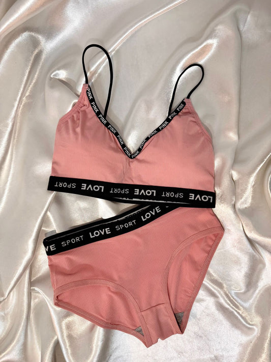 Women's Ice Silk Lace Lingerie Set – Bra & Panty