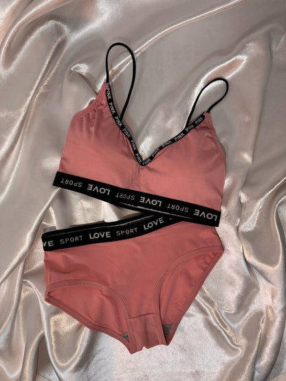 Women's Ice Silk Lace Lingerie Set – Bra & Panty