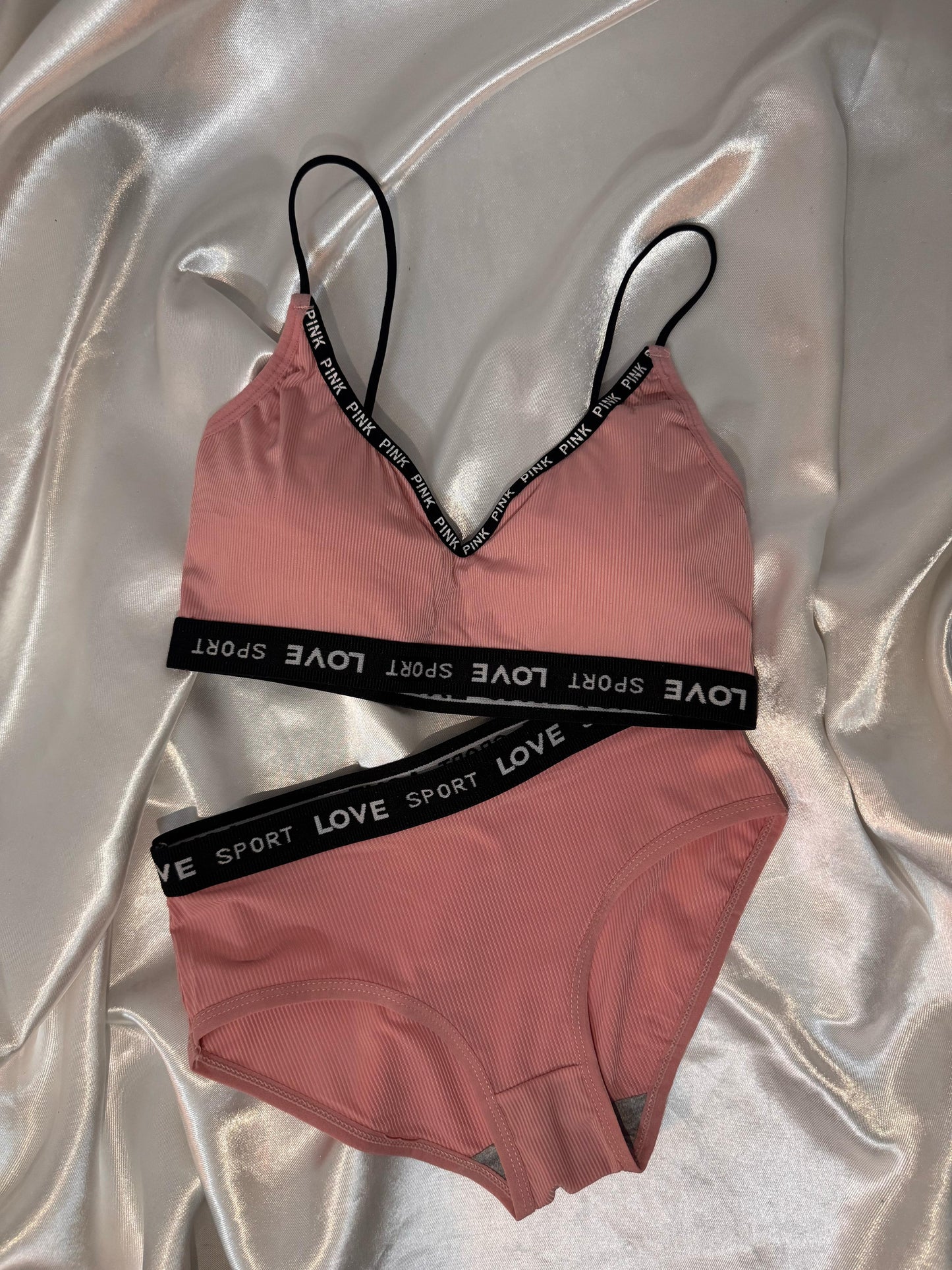 Women's Ice Silk Lace Lingerie Set – Bra & Panty