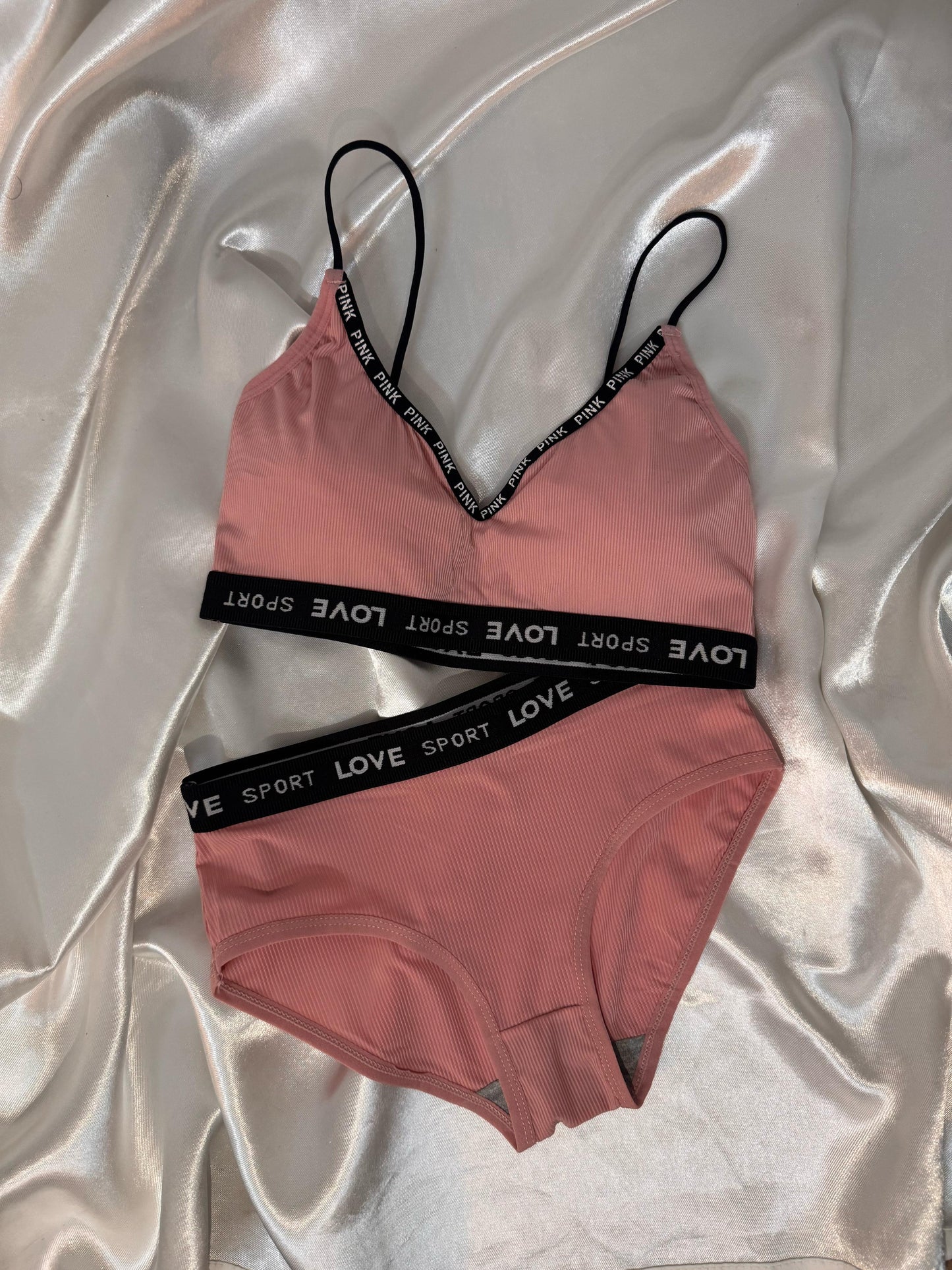 Women's Ice Silk Lace Lingerie Set – Bra & Panty