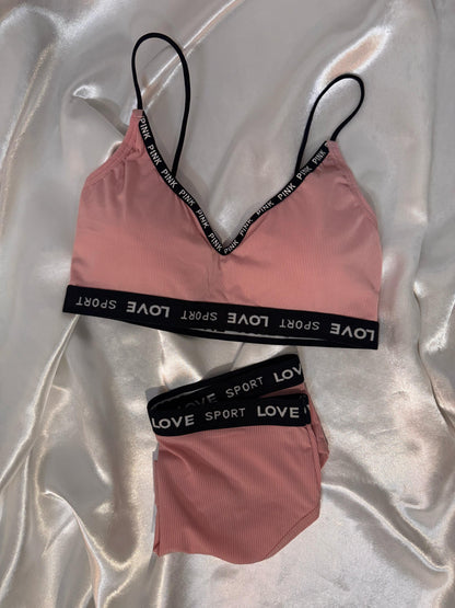 Women's Ice Silk Lace Lingerie Set – Bra & Panty