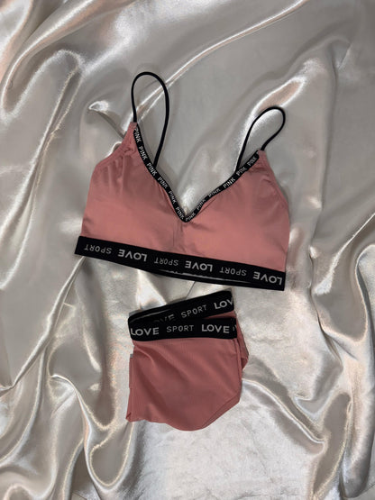 Women's Ice Silk Lace Lingerie Set – Bra & Panty